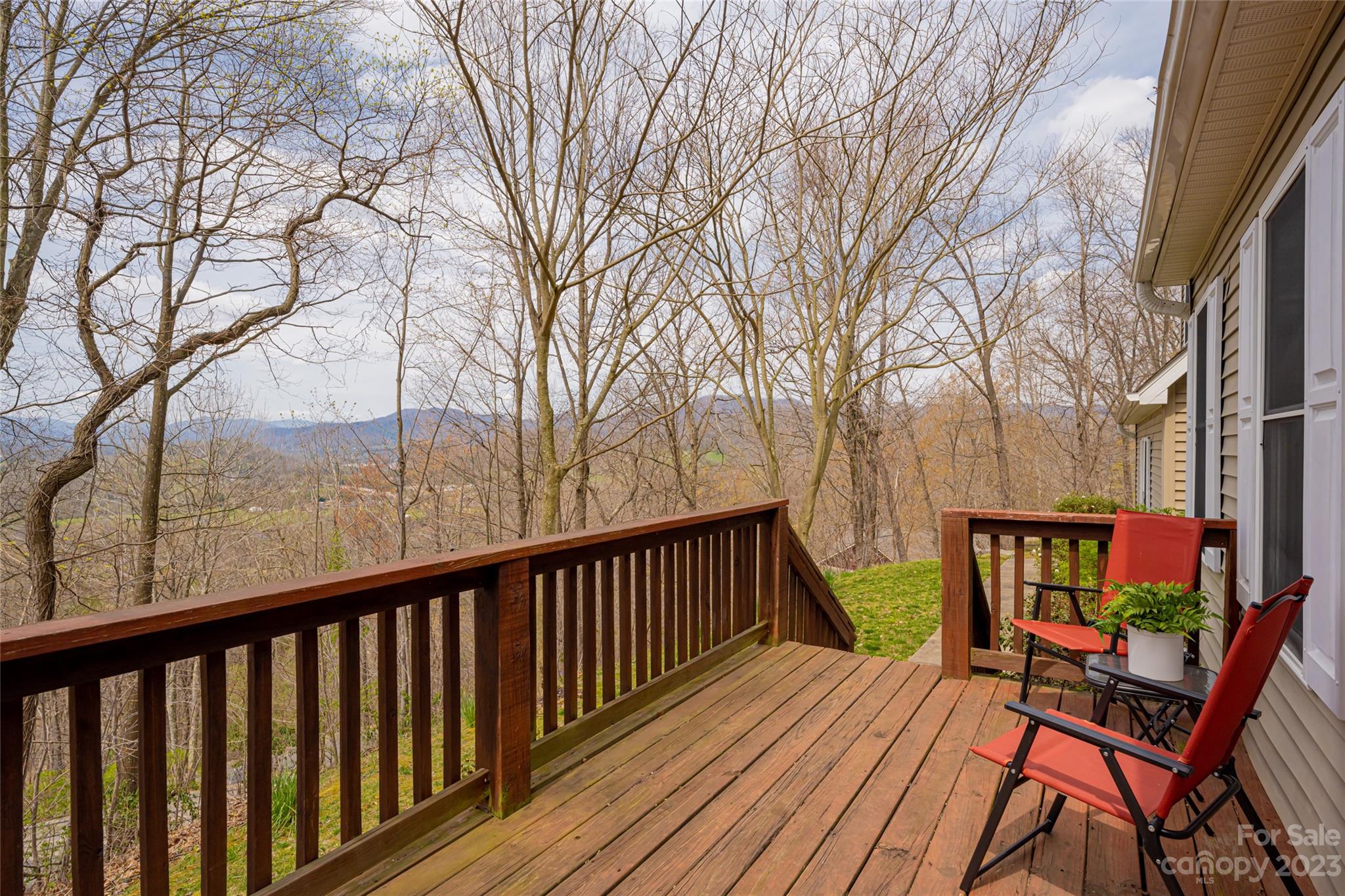 142 Blake Drive Canton, NC 28716 - Photo 43 of 44 a view of a two chairs on the roof deck