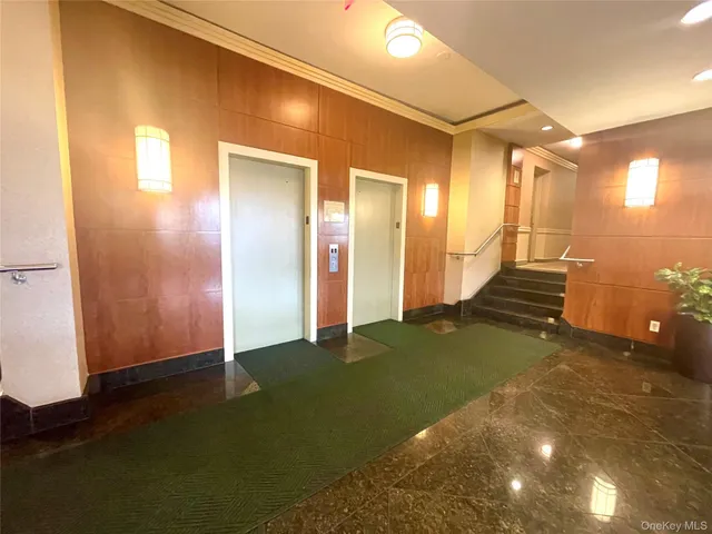 a view of an indoor swimming pool