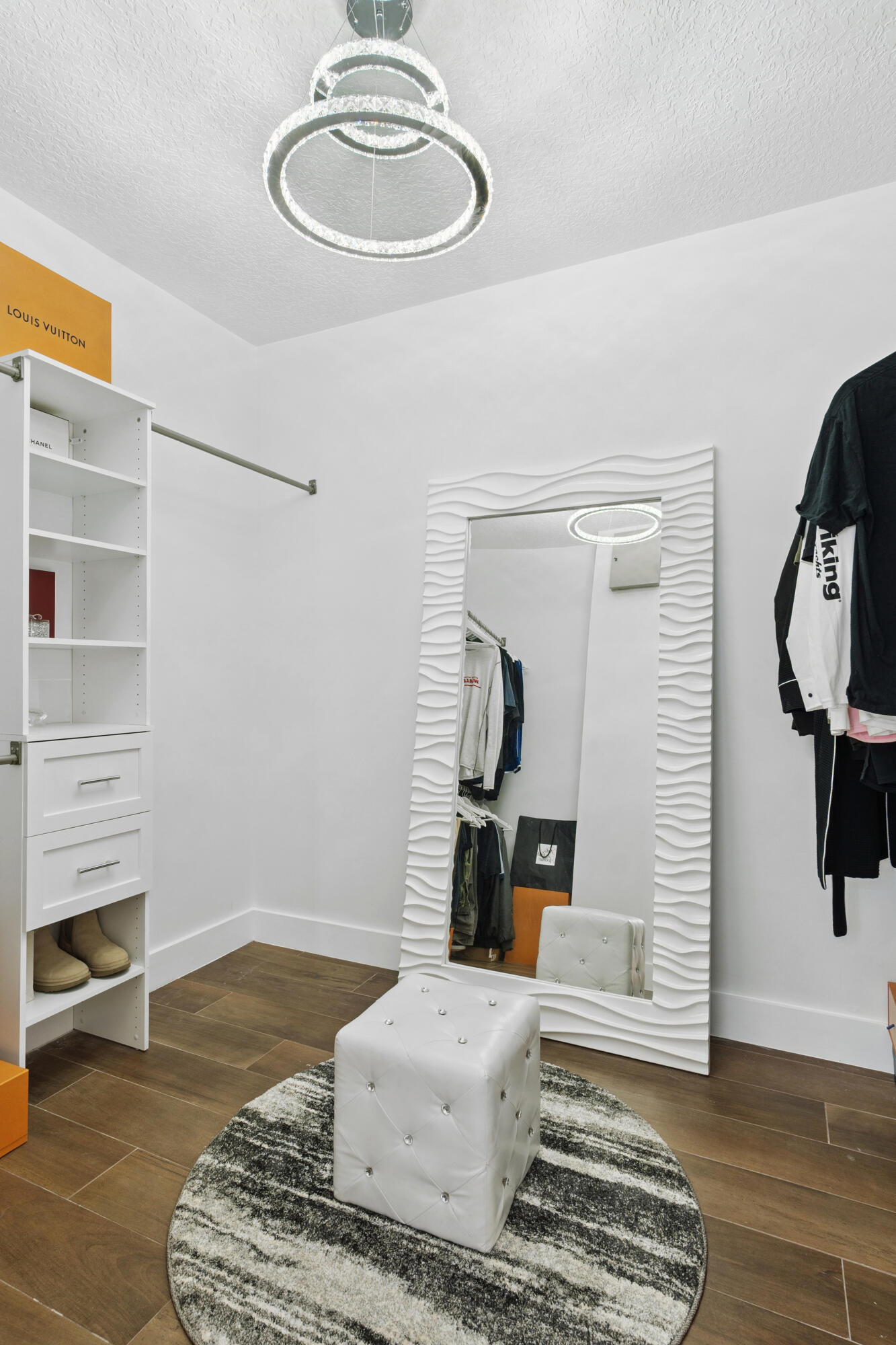 7110 Northwest Turtle Walk Boca Raton, FL 33487 - Photo 15 of 36 a living room with furniture and a wooden floor