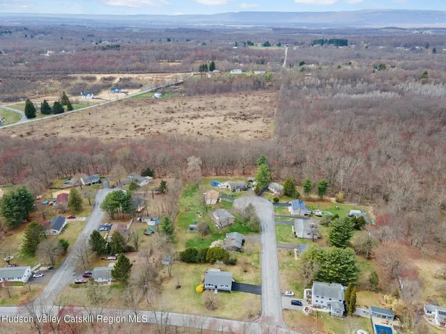 an aerial view of a houses