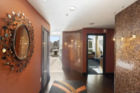 a room with lots of counter space