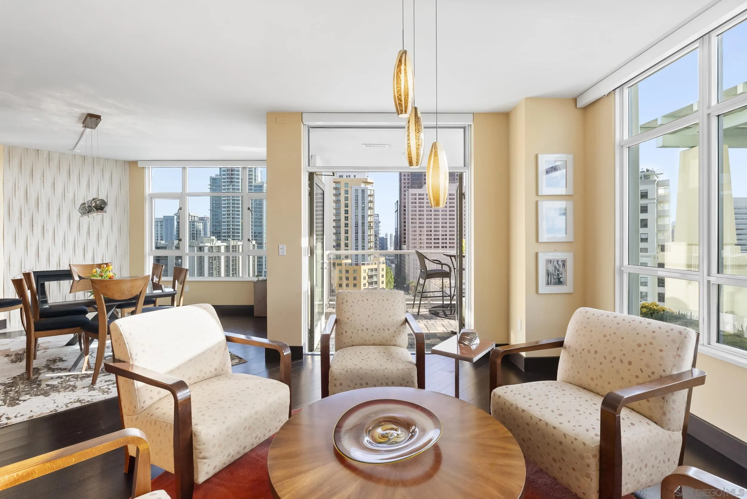 850 Beech Street, Unit 1205 San Diego, CA 92101 - Photo 22 of 66 a living room with furniture and a large window