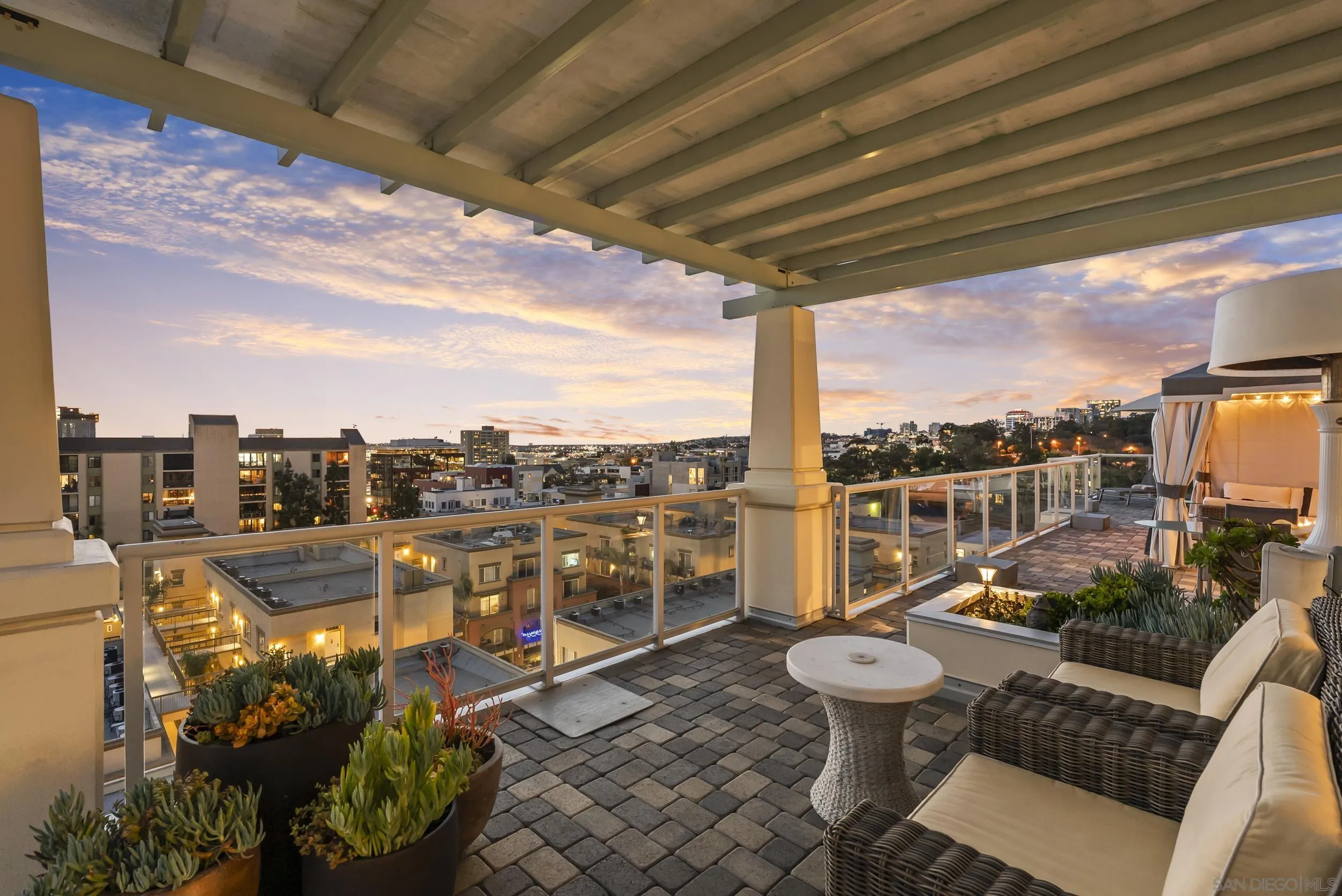 850 Beech Street, Unit 1205 San Diego, CA 92101 - Photo 3 of 66 a view of a terrace with furniture