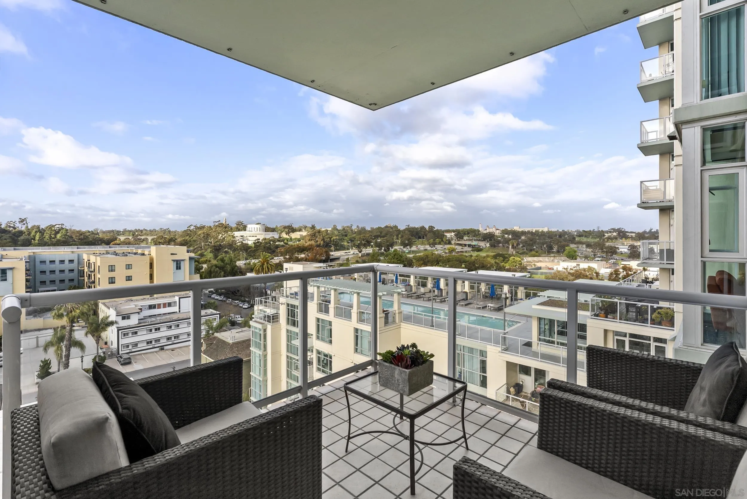850 Beech Street, Unit 1205 San Diego, CA 92101 - Photo 39 of 66 a view of roof deck with seating space and barbeque oven