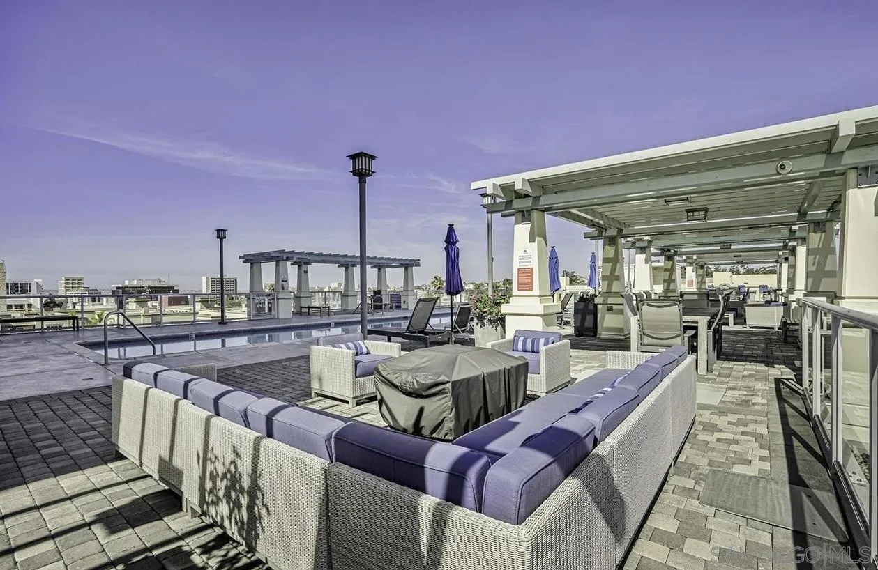 850 Beech Street, Unit 1205 San Diego, CA 92101 - Photo 60 of 66 a view of a balcony with furniture