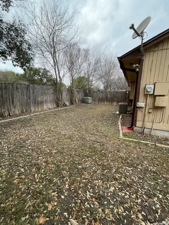 a backyard of a house
