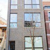 a building with glass door