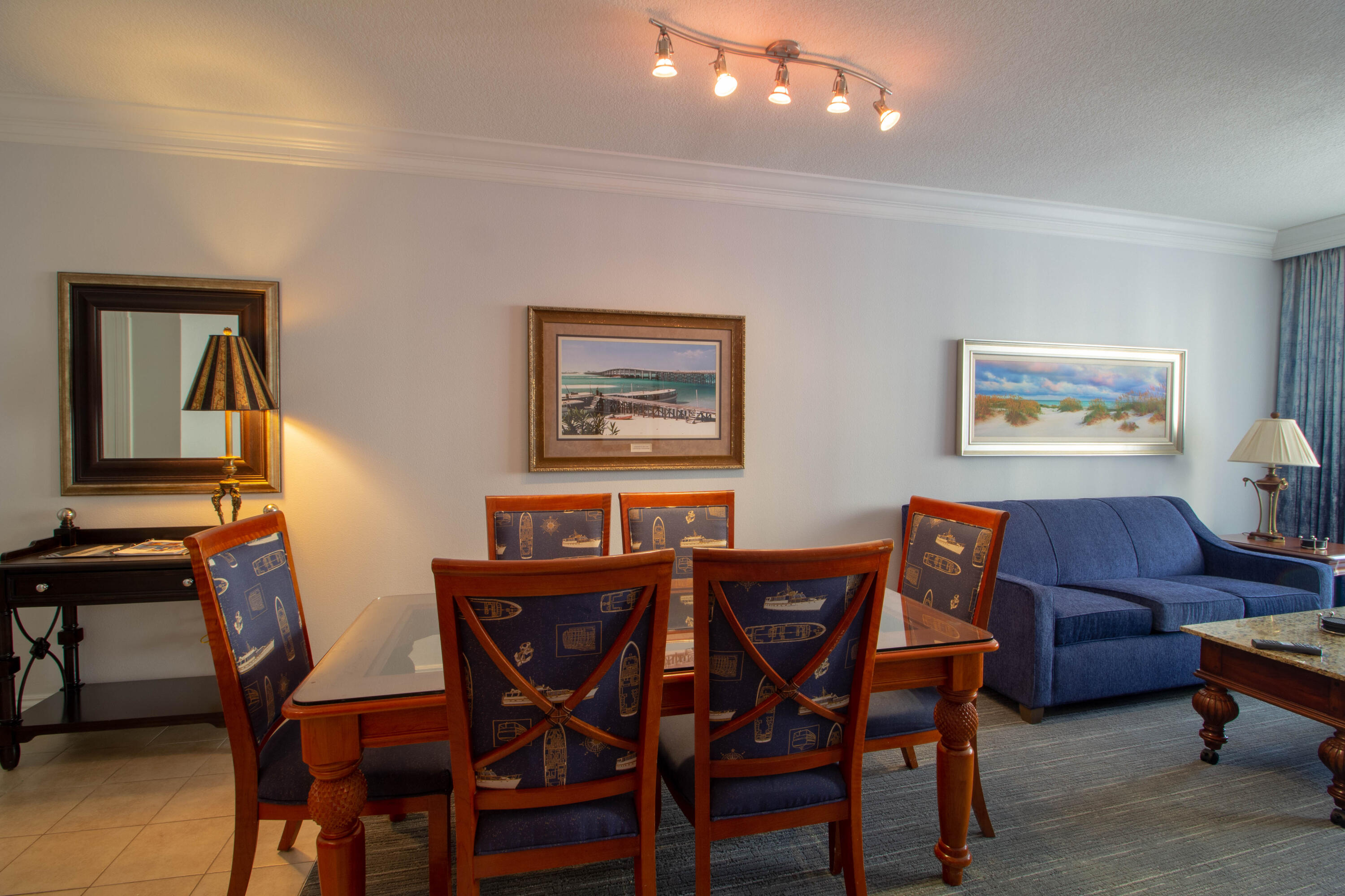 10 Harbor Boulevard, Unit E802C Destin, FL 32541 - Photo 3 of 24 a view of a livingroom with furniture and a workspace
