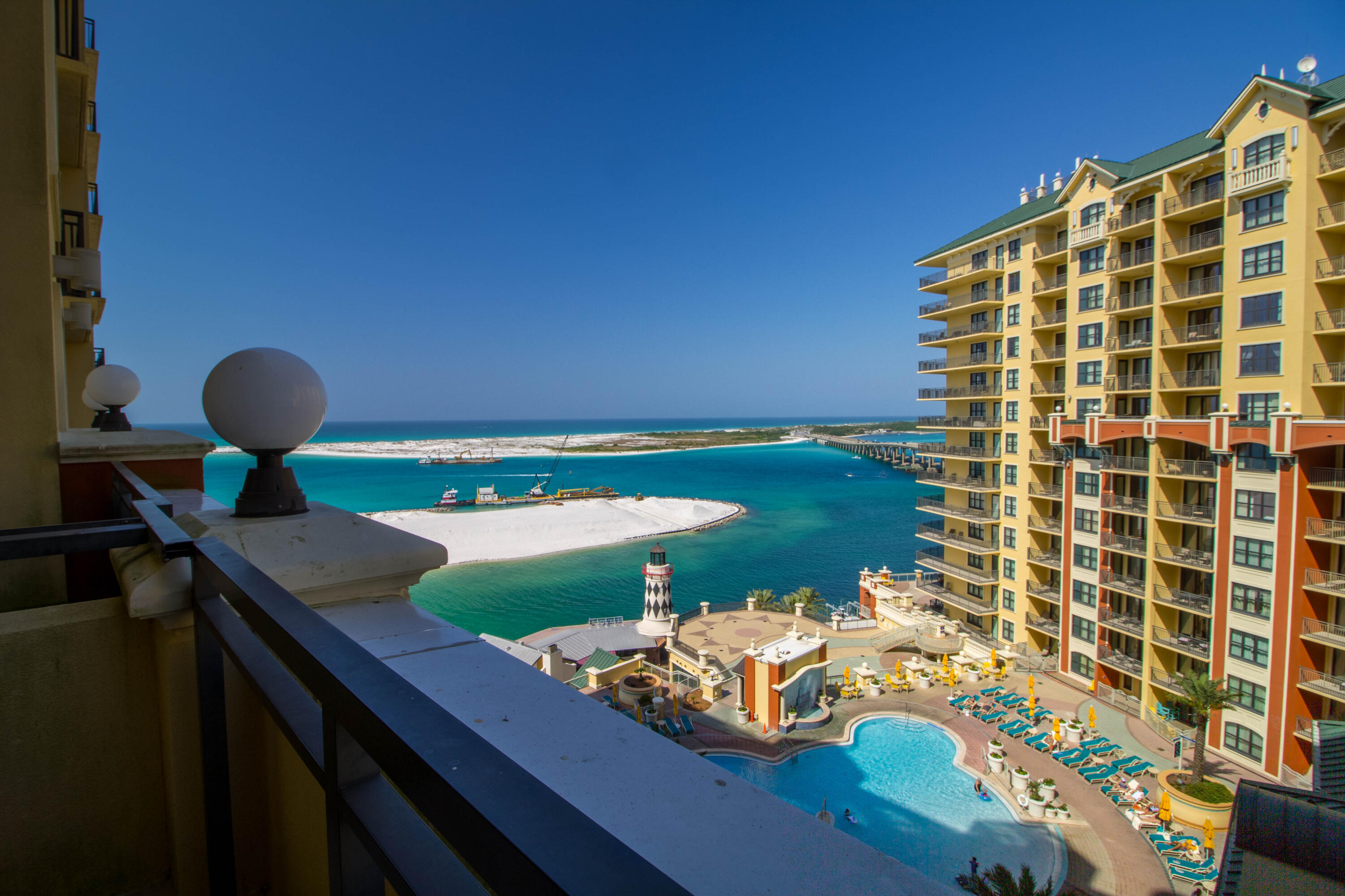 10 Harbor Boulevard, Unit E802C Destin, FL 32541 - Photo 8 of 24 a view of swimming pool from a balcony