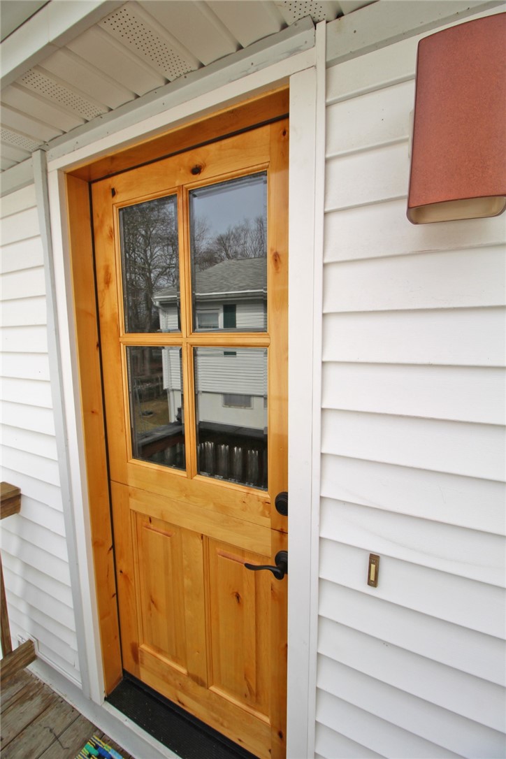 6 Sullivan Street Newport, RI 02840 - Photo 47 of 47 New Dutch Door & Light at Side Entry to Kitchen