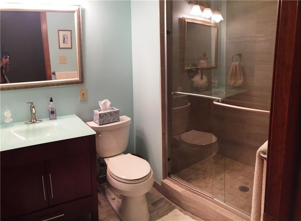 220 Cascade Road Forest Hills, PA 15221 - Photo 13 of 25 Master bathroom - beautiful glass top vanity and New Shower.