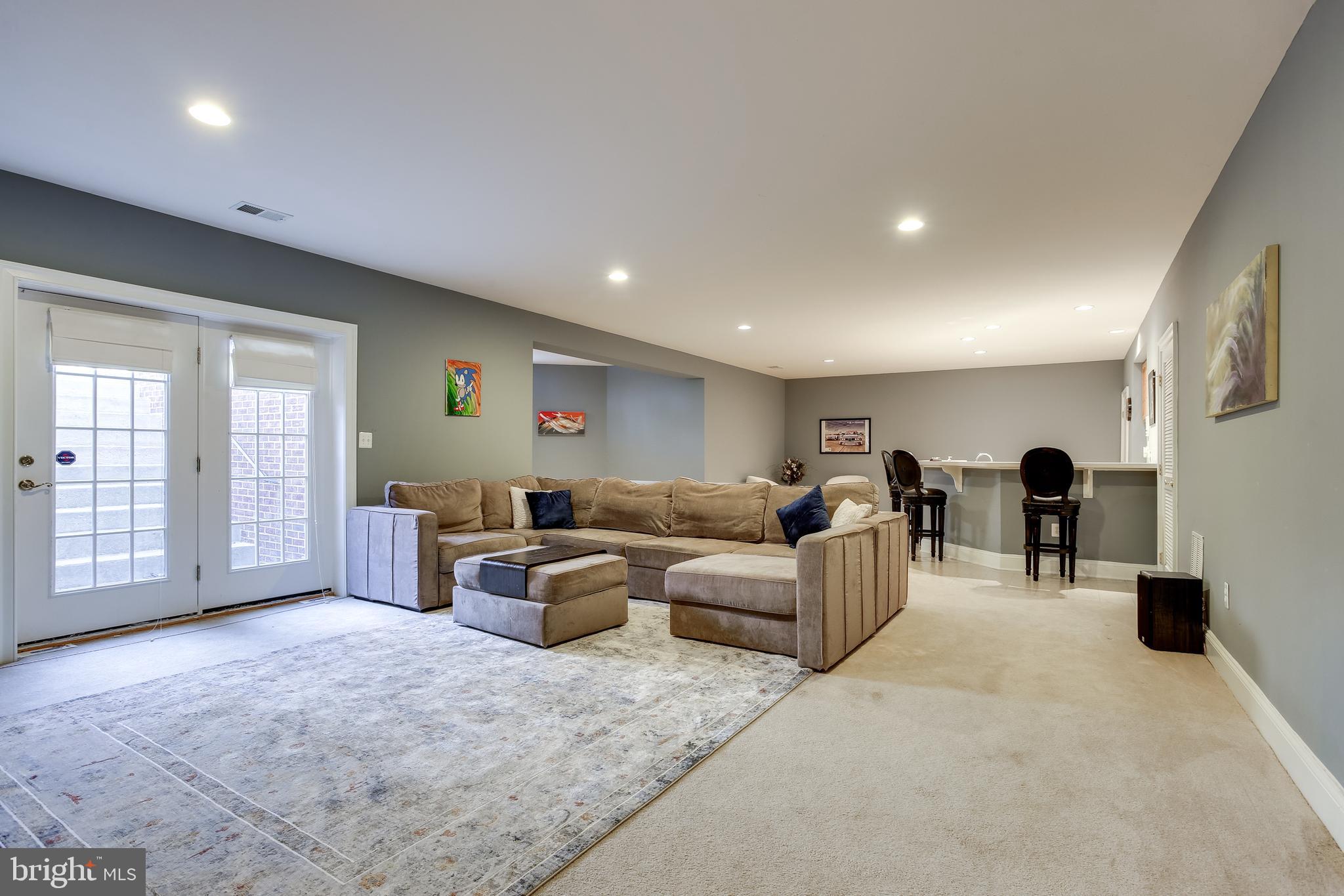 14349 Howard Road Glenelg, MD 21737 - Photo 45 of 54 Lower Level Family Room with access to backyard