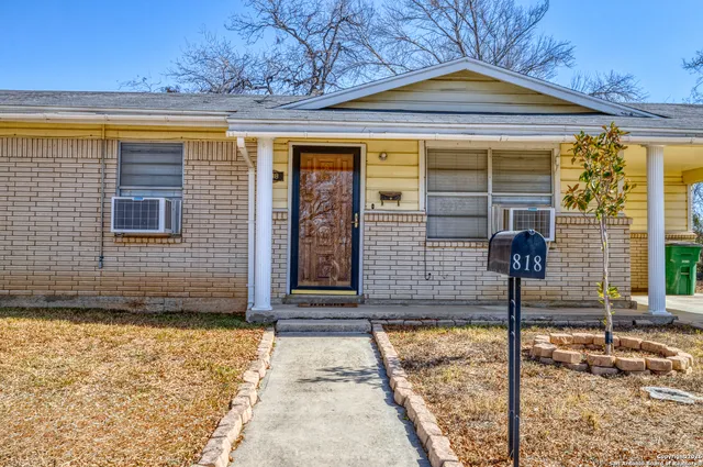 a front view of a house