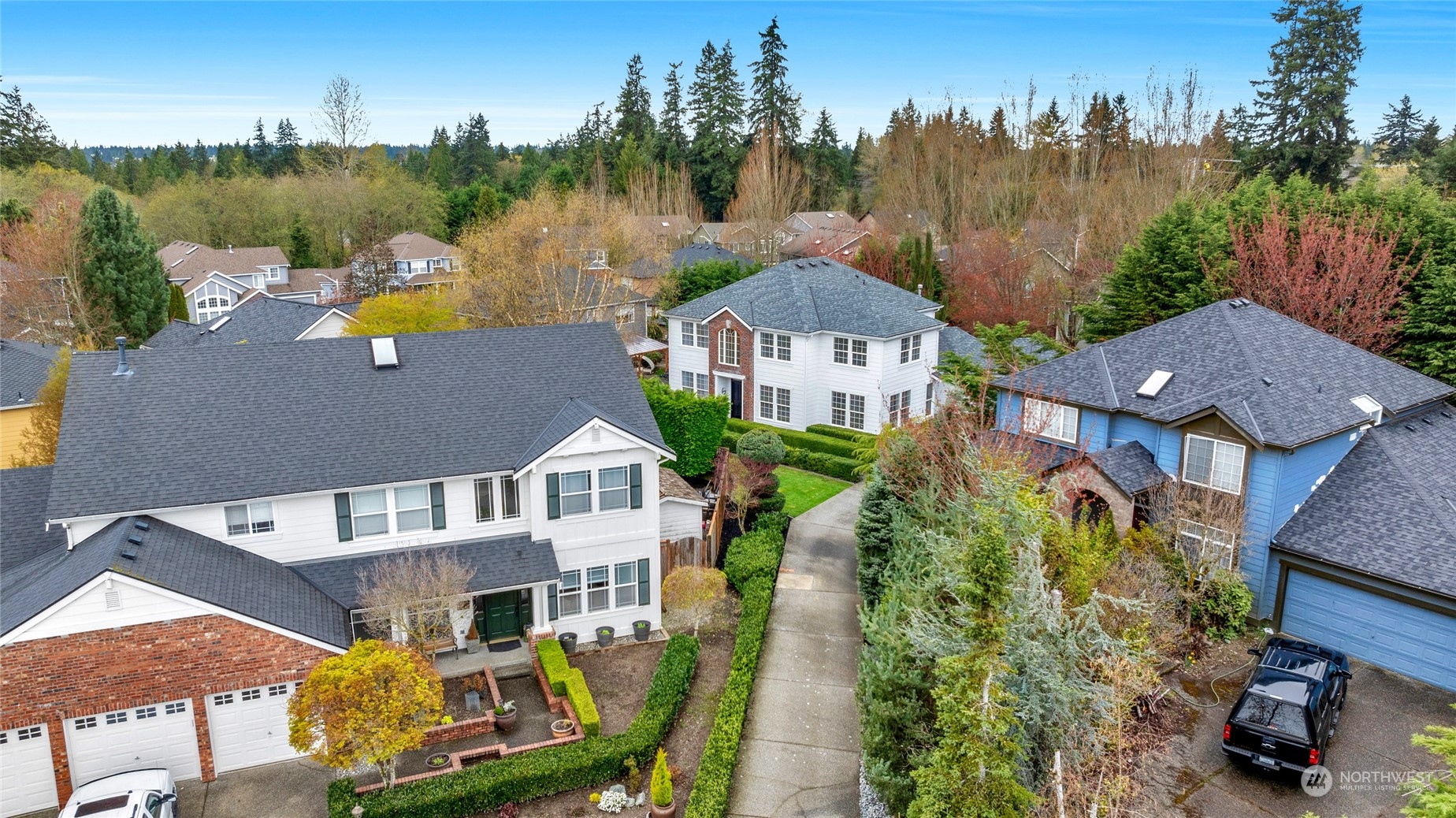 18712 33rd Avenue Southeast Bothell, WA 98012 - Photo 35 of 39 an aerial view of a house with garden space and street view