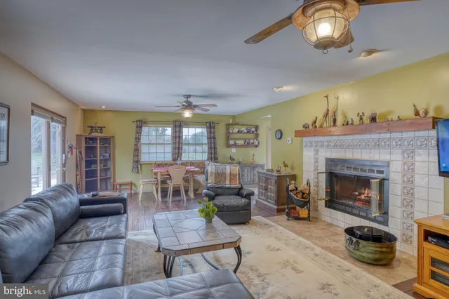 a dining room with a table and chairs