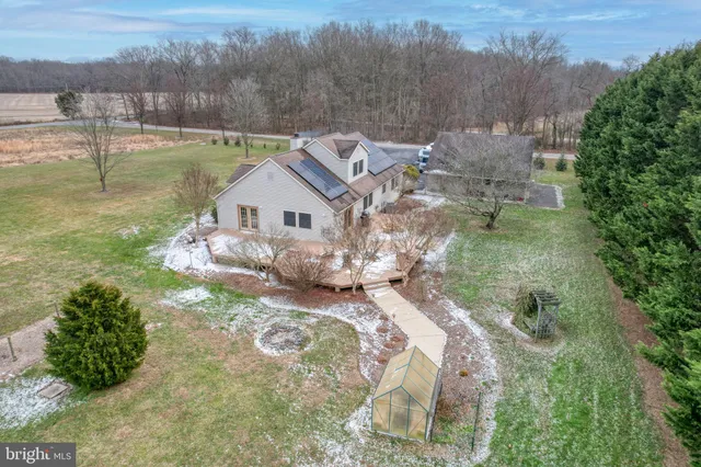 a view of a lake in middle of the town