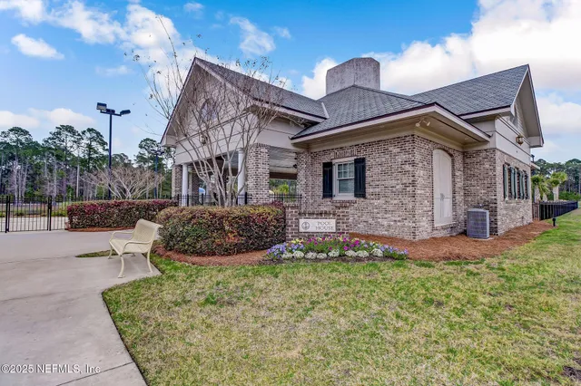 a view of a lake with a terrace