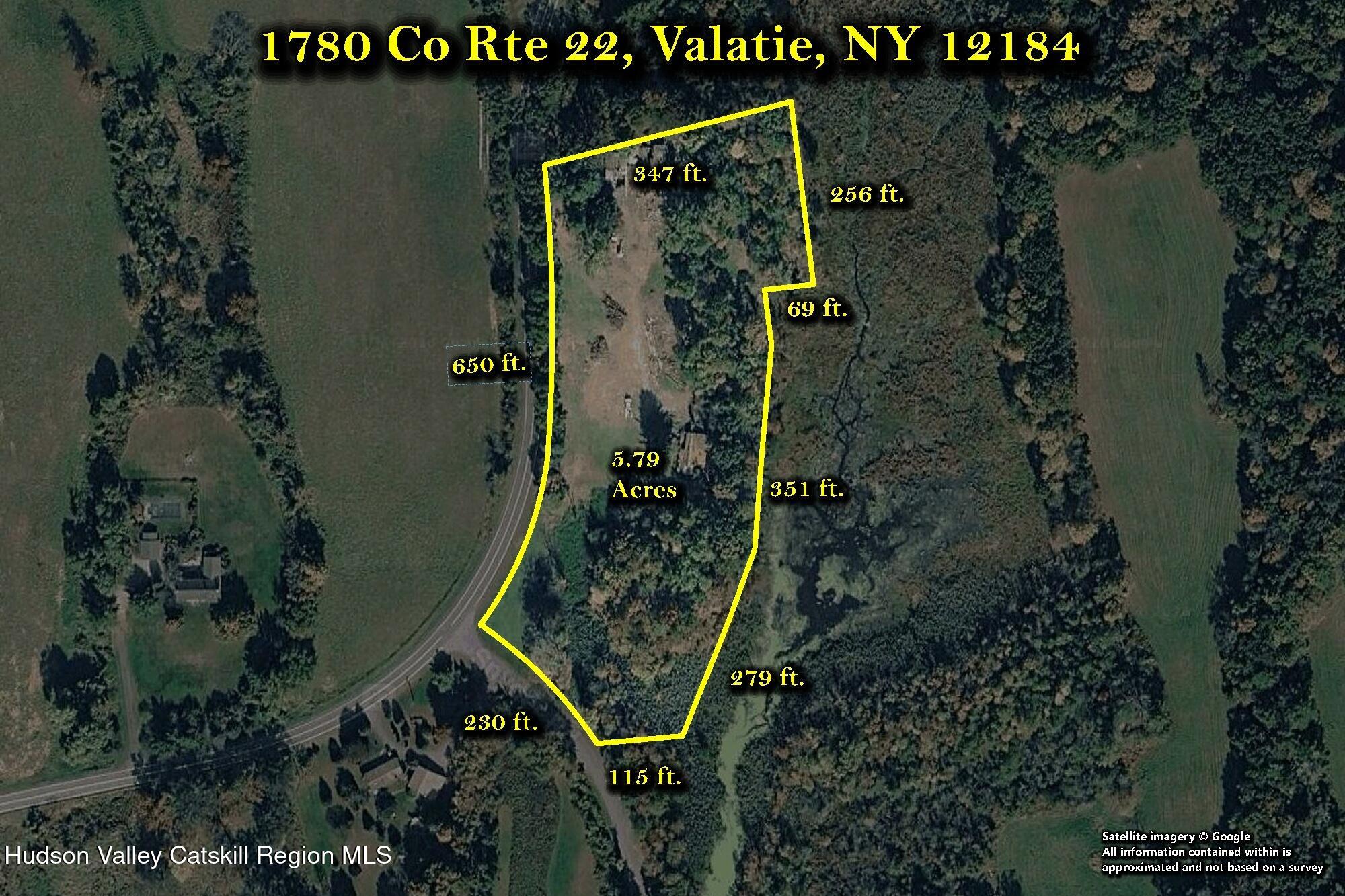 1780 Co Rte 22 Valatie, NY 12184 - Photo 2 of 20 Property Line Overlay - Satellite