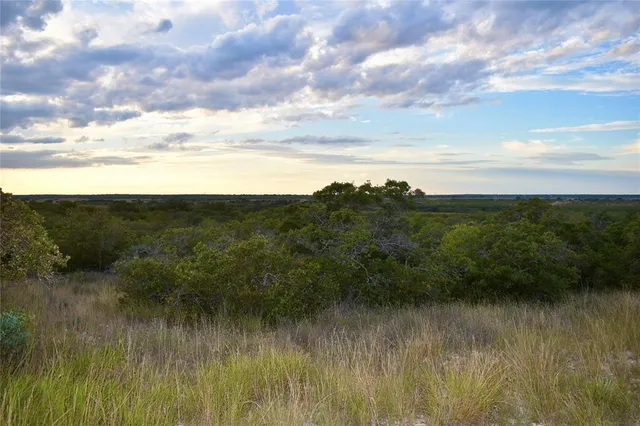 a view of lake with green space