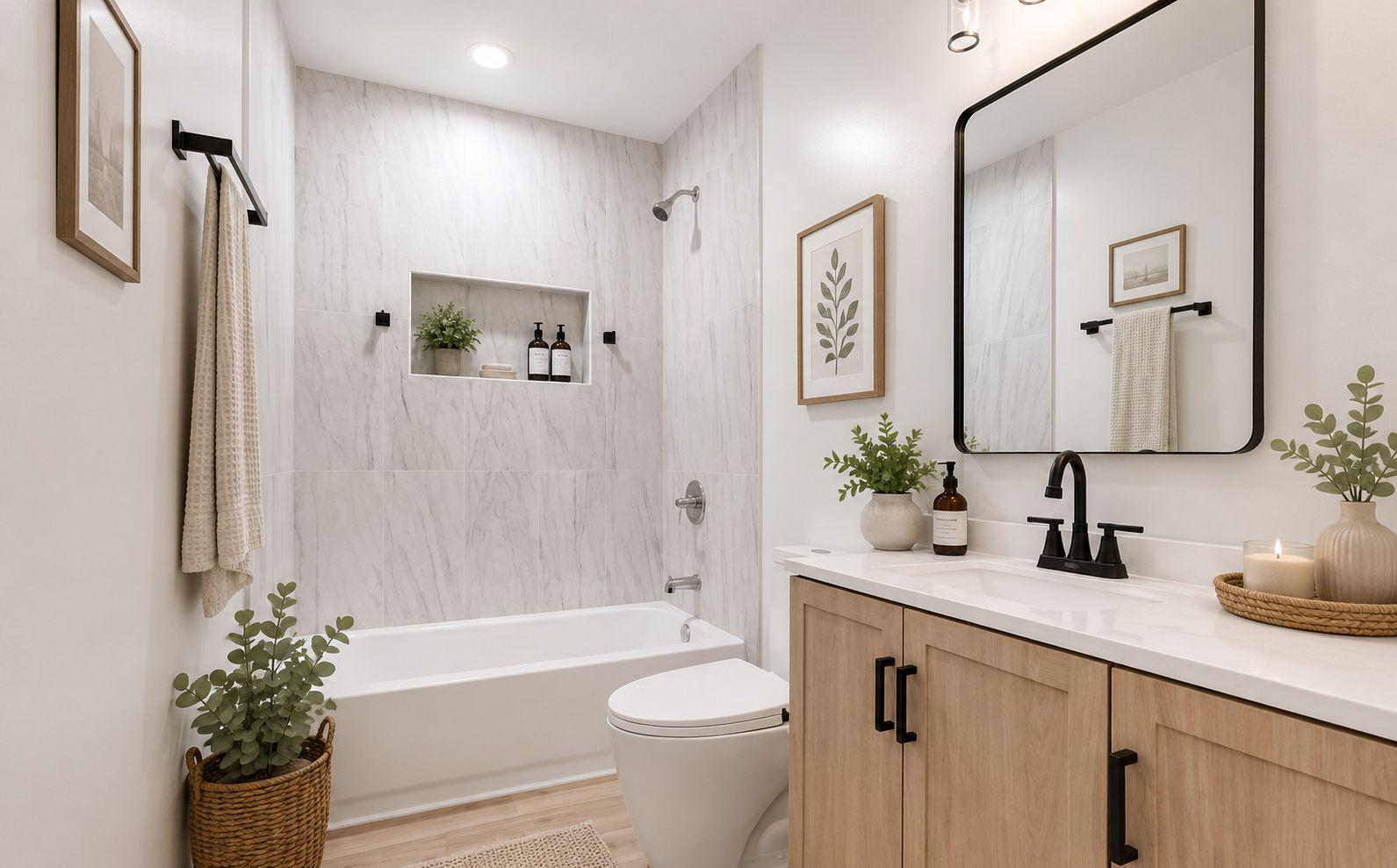 3 Boston Cove Ruther Glen, VA 22546 - Photo 3 of 3 VIRTUAL STAGE-Serene modern bathroom retreat.