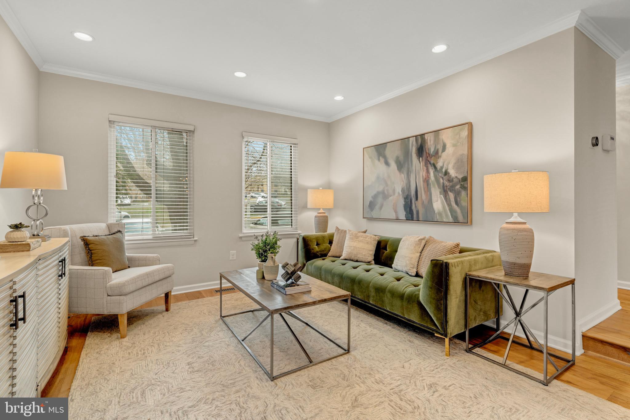 2012 Swans Neck Way Reston, VA 20191 - Photo 4 of 48 a living room with furniture and a lamp