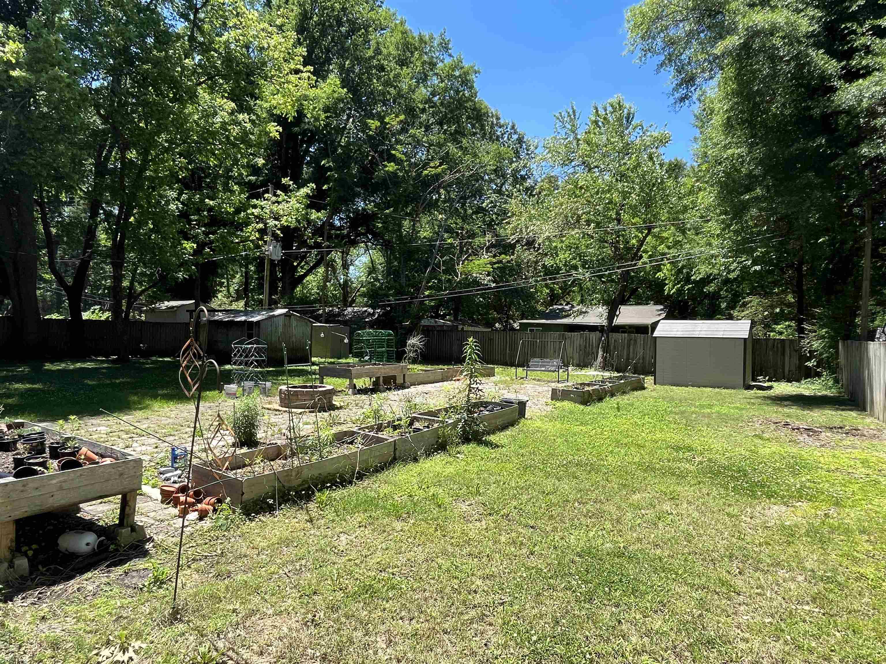 7835 Captain Road Millington, TN 38053 - Photo 23 of 24 a view of a backyard with plants and a patio