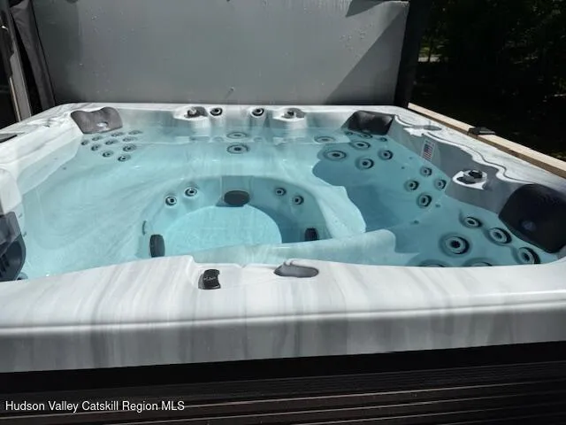 a room with gym equipment