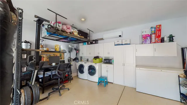 a view of storage and utility room