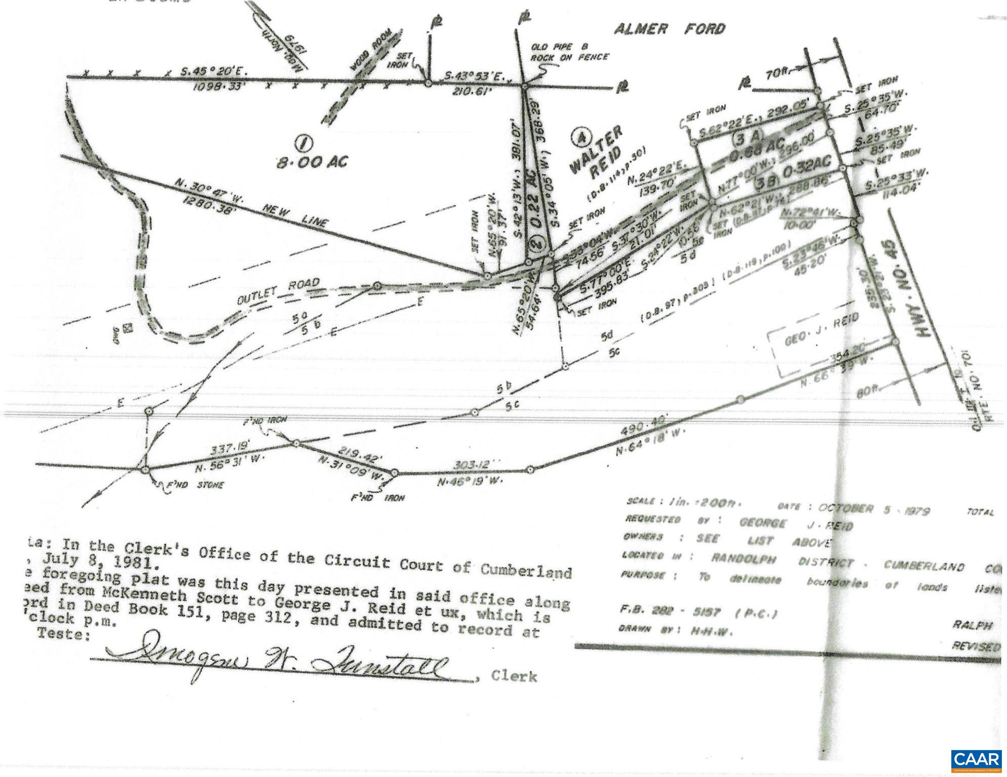 Cumberland Road Cumberland, VA 23040 - Photo 2 of 2 a black and white photo of a painting