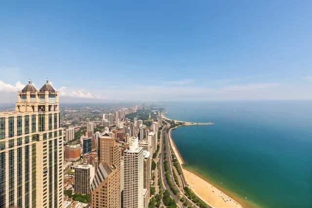 a view of a balcony with city view