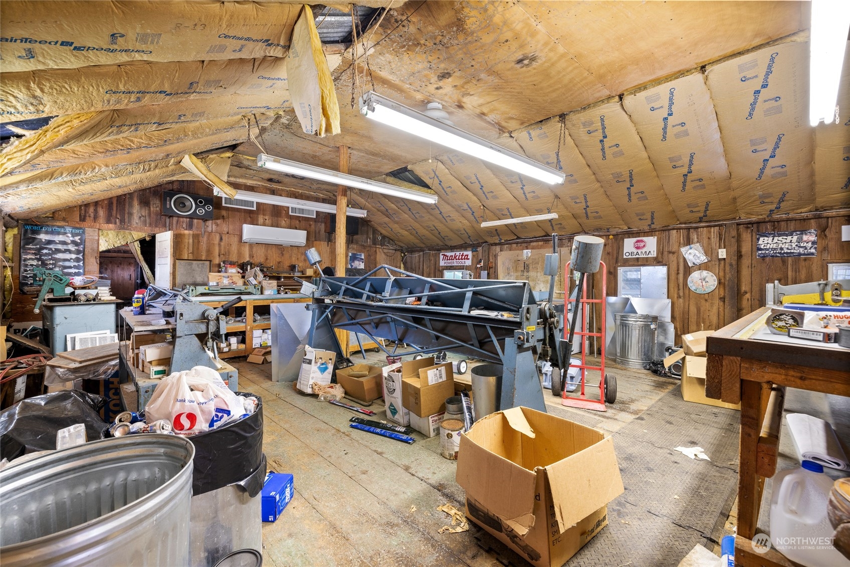 24710 Fisk Road East Orting, WA 98360 - Photo 19 of 25 a view of a garage with storage