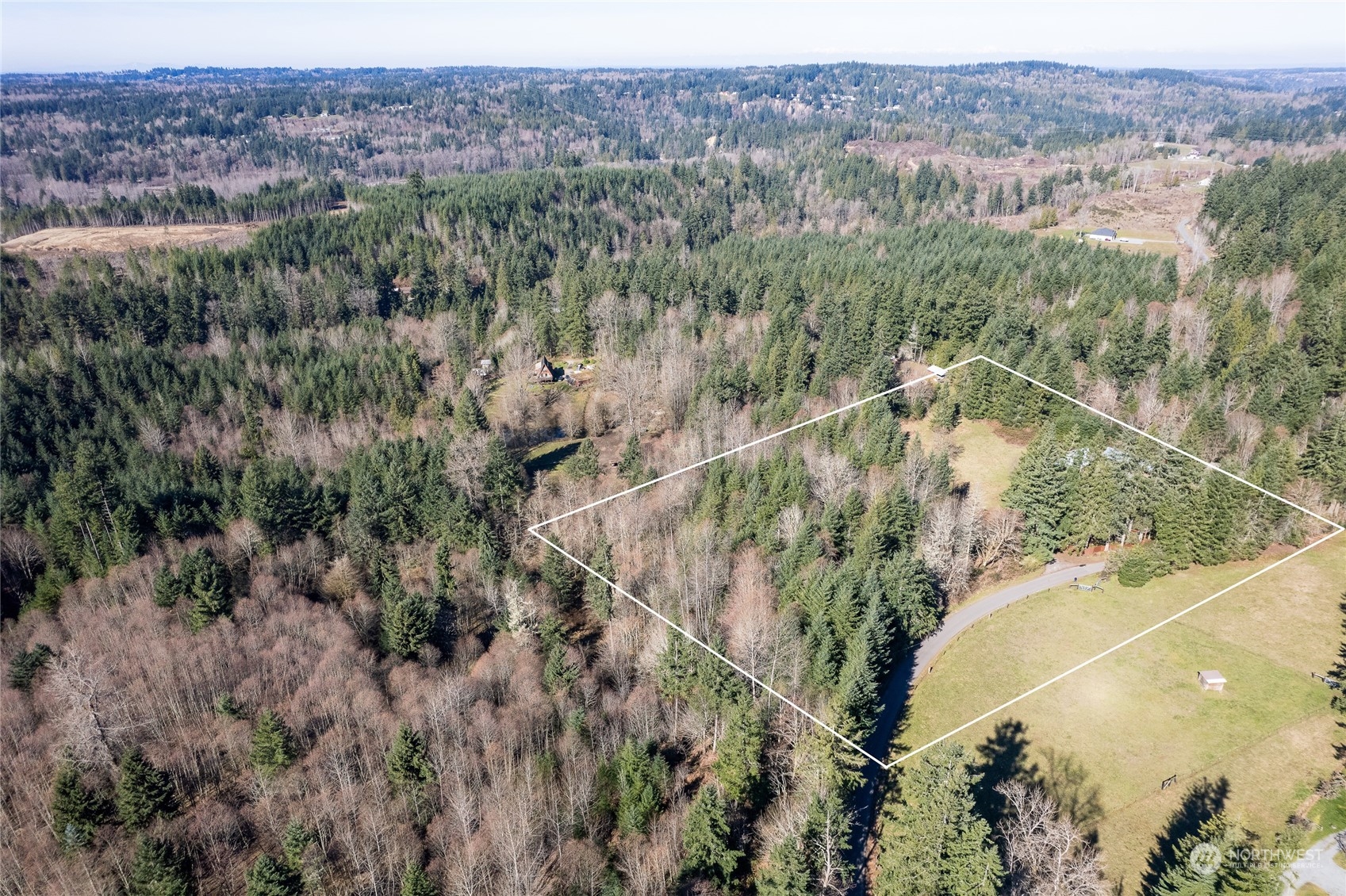 24710 Fisk Road East Orting, WA 98360 - Photo 2 of 25 a view of a forest with a forest