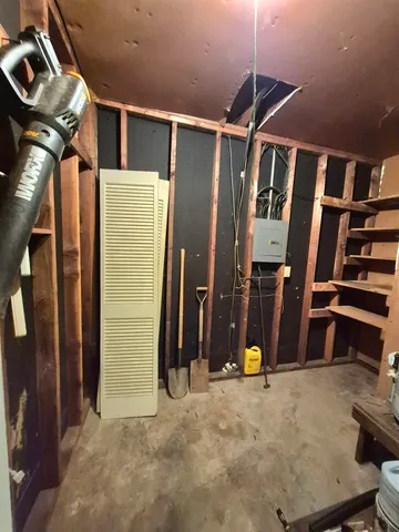 a view of water heater room
