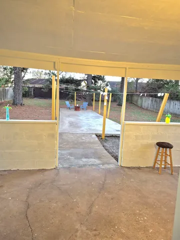 a view of outdoor space with ocean view
