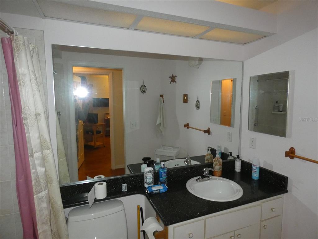 13541 Knotty Lane Hudson, FL 34669 - Photo 22 of 32 a bathroom with a sink and a mirror