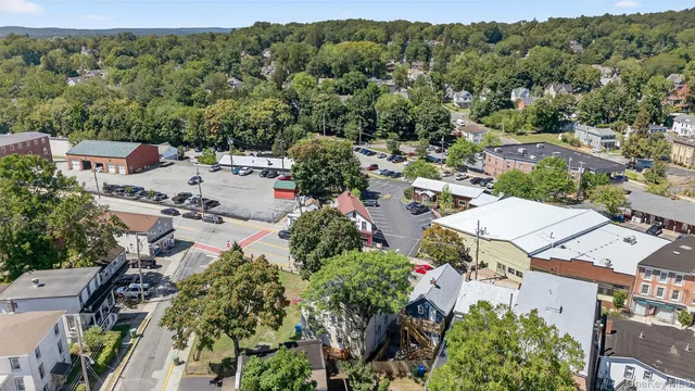 an aerial view of a city with lots of residential buildings