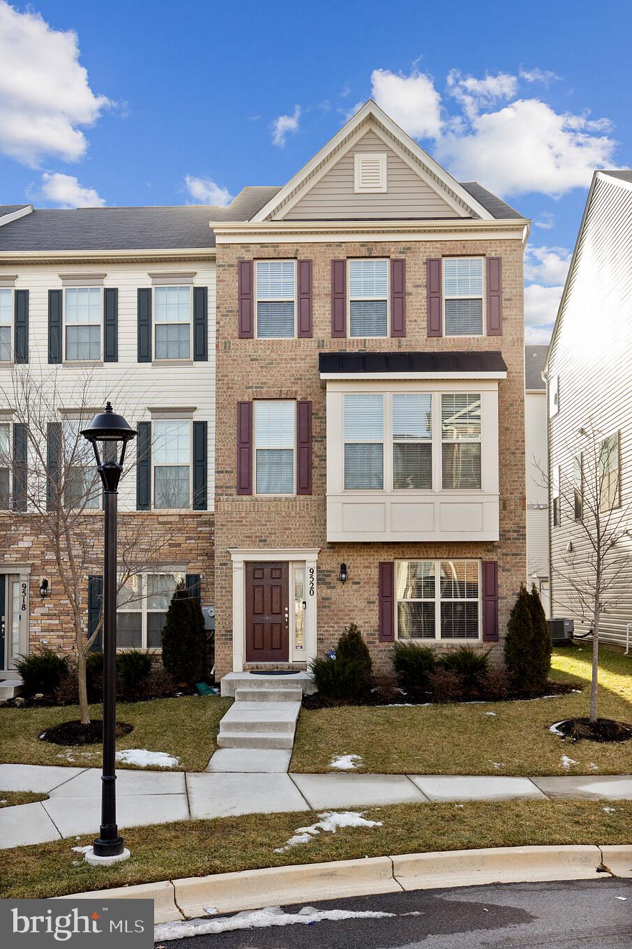 front of home; end unit