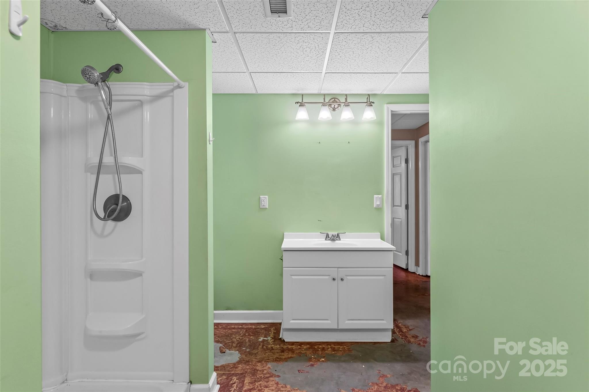 3772 Sandy Ford Road Hickory, NC 28602 - Photo 24 of 32 a bathroom with a shower and a sink