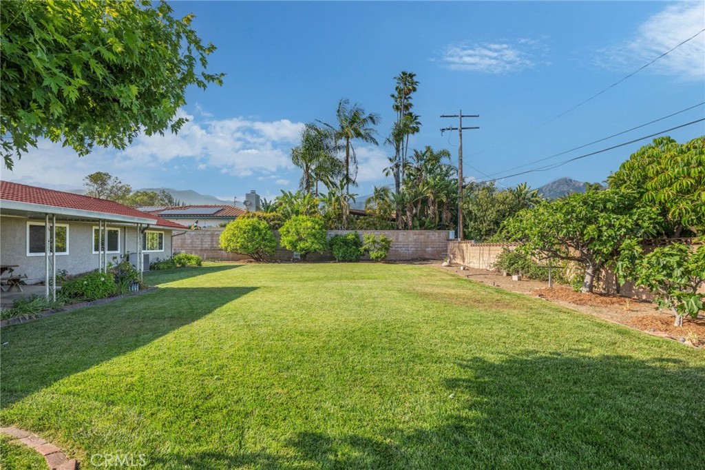1734 North Vallejo Way Upland, CA 91784 - Photo 41 of 43 a front view of a house with a yard and trees