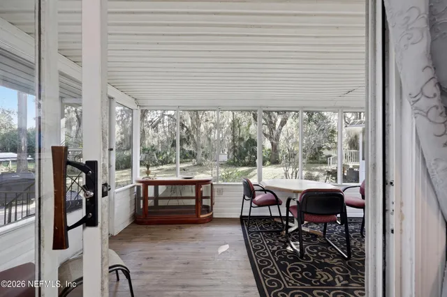 a view of a livingroom and dining room