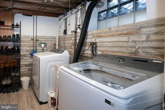 a view of storage and utility room