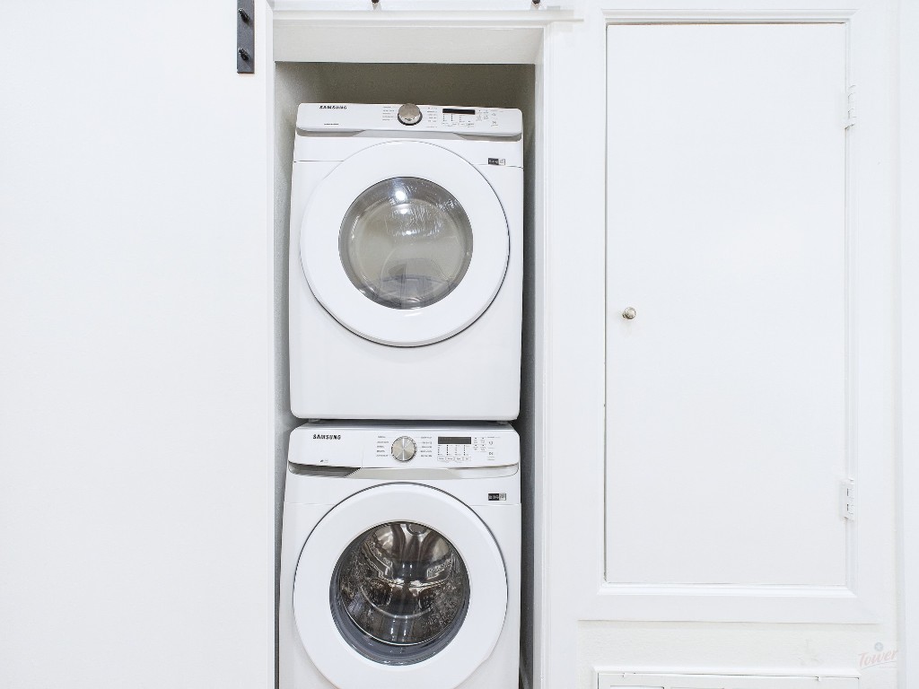 2216 San Gabriel Street, Unit 305 Austin, TX 78705 - Photo 7 of 38 a close up view of a washer and dryer