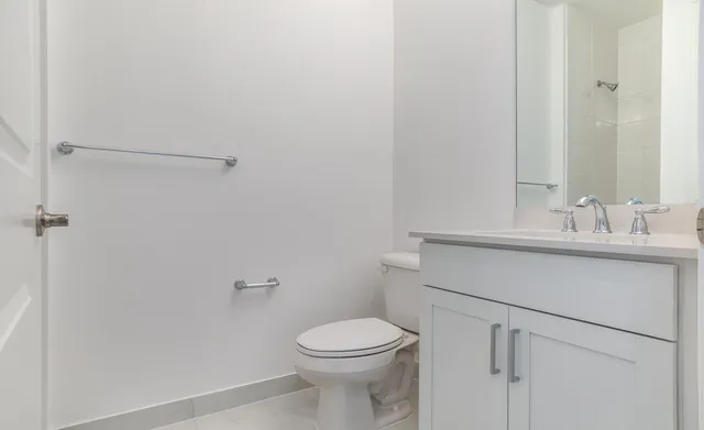 a close up of a bathtub