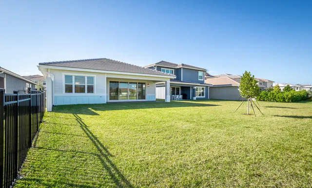 a view of backyard of house