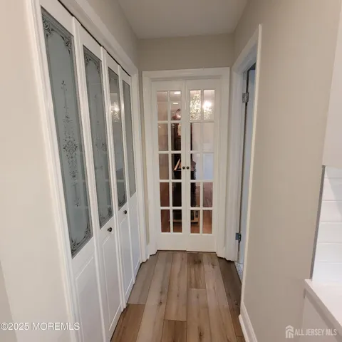a view of wooden floor in a room