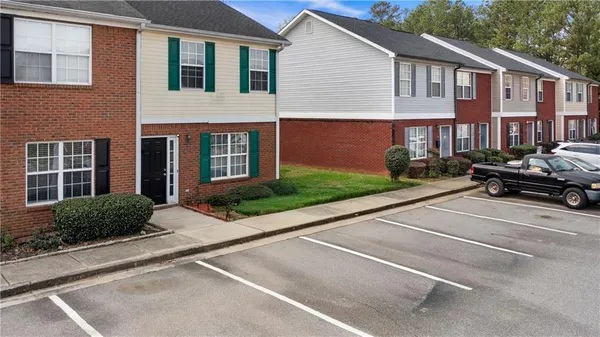 a view of a house with a patio