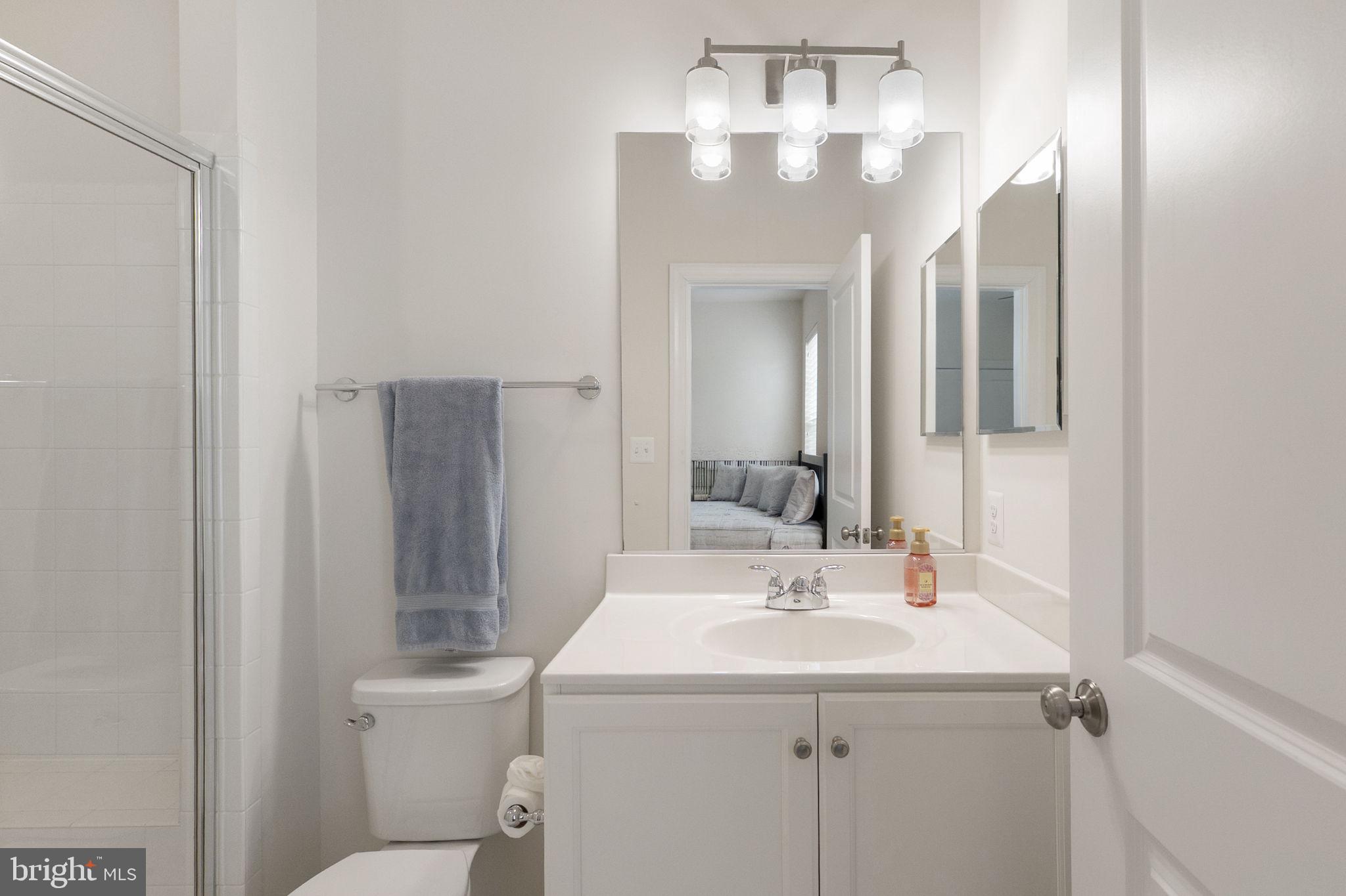 23902 Grapevine Ridge Terrace Clarksburg, MD 20871 - Photo 20 of 44 a bathroom with a sink and a mirror