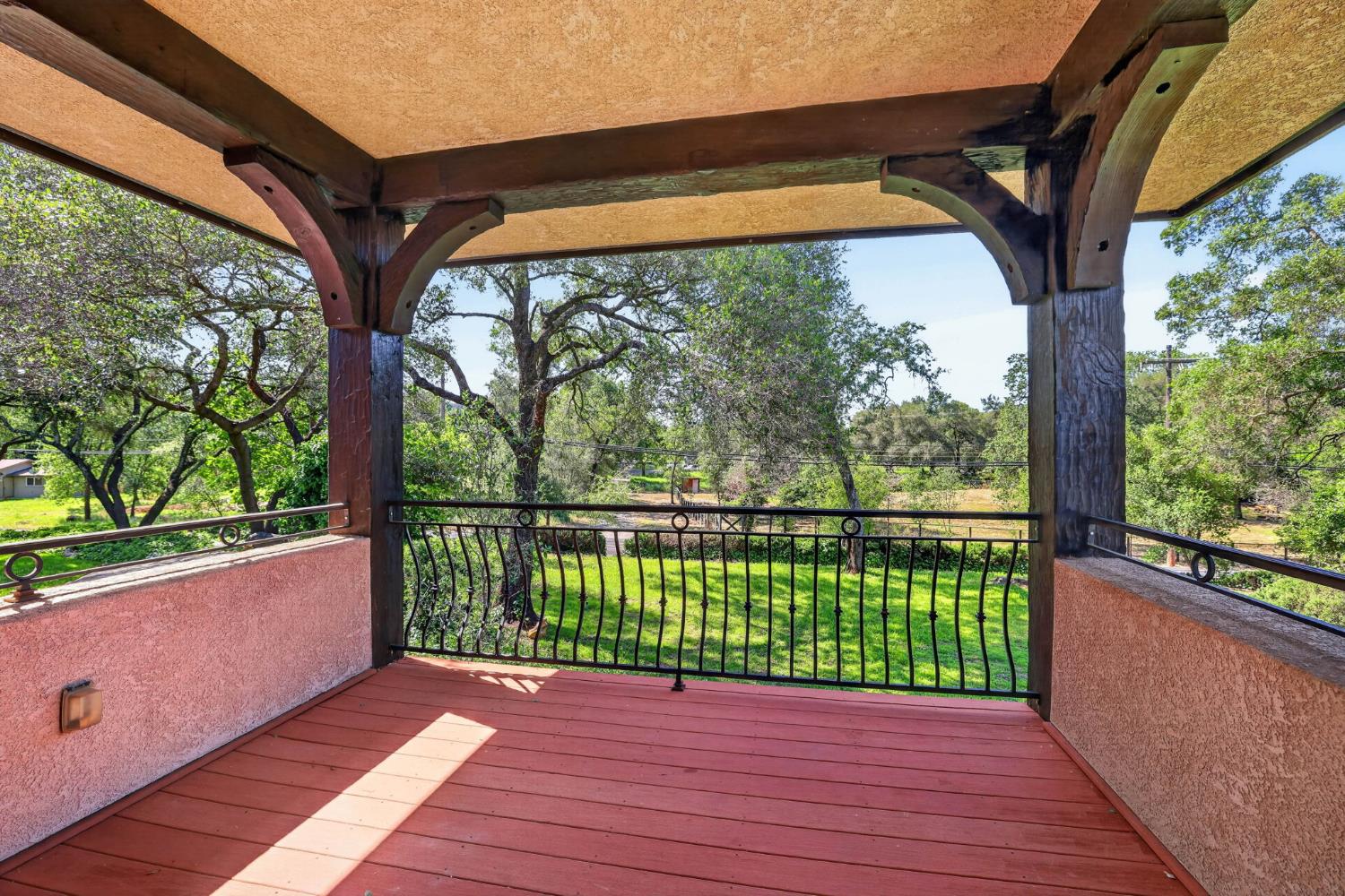 7021 Horseshoe Bar Road Loomis, CA 95650 - Photo 34 of 77 Upstairs balcony with access from the bonus room.