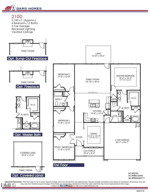 238 Galway Road Lillington, NC 27546 - Photo 31 of 31 2100 Floorplan