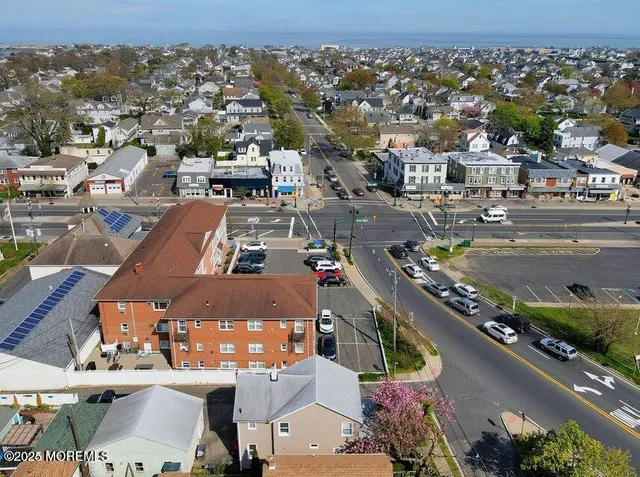 an aerial view of a city
